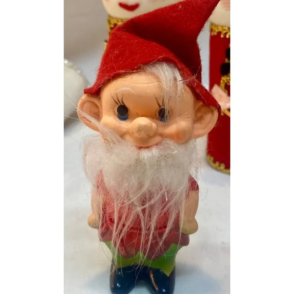 Vintage 12 Kitch MCM Ornaments Figures